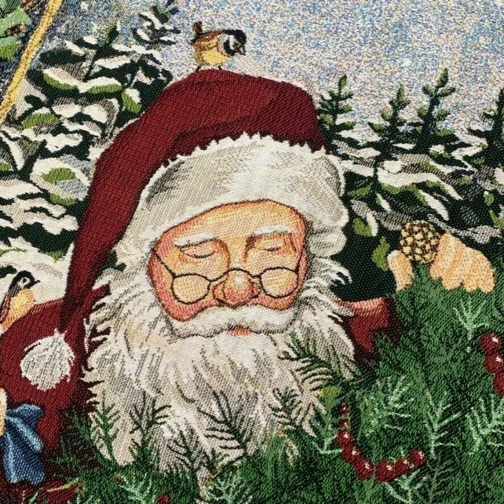 Betty Smith Whiteaker Christmas Tapestry‎ Blanket Throw The Season For Giving
